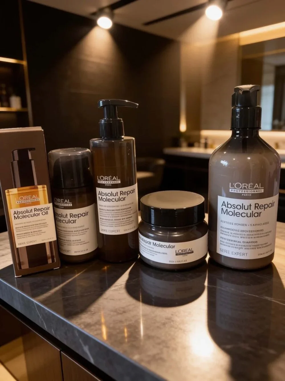 L'Oreal Absolut Repair Molecular Shampoo, Mask, Leave In Mask, Serum & Oil - Picture 1 of 6